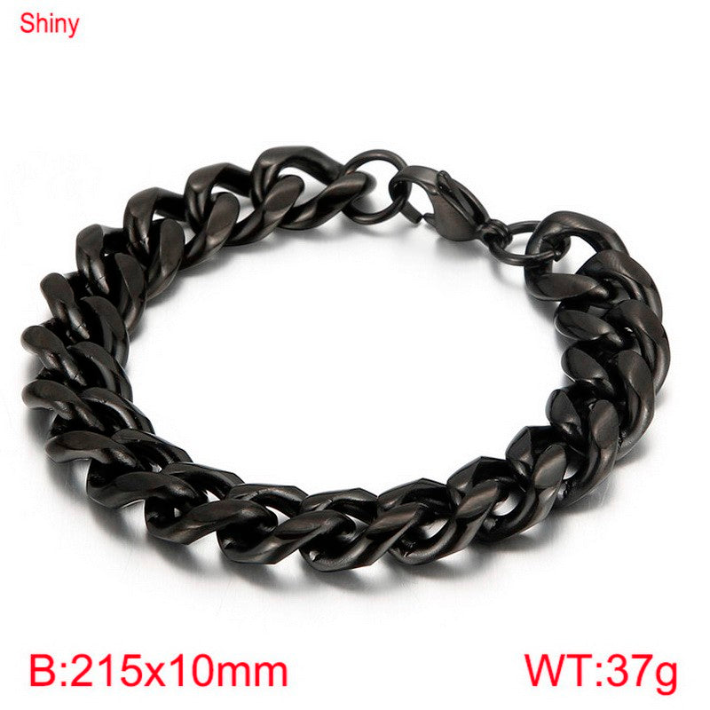 Pulsera negra acero inoxidable 316L
