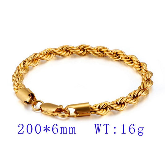 Pulsera rolo oro 14k laserada acero inoxidable 316L