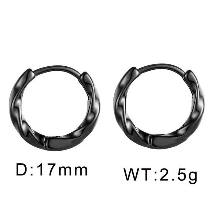 Argollas peq. negras  acero inoxidable 316L
