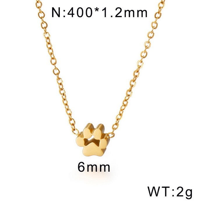 Cadena oro 14K laserada huella acero inoxidable 316L