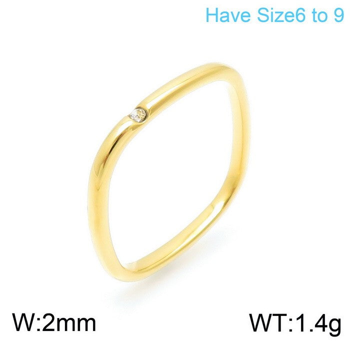 Anillo oro 14k acero inoxidable 316L